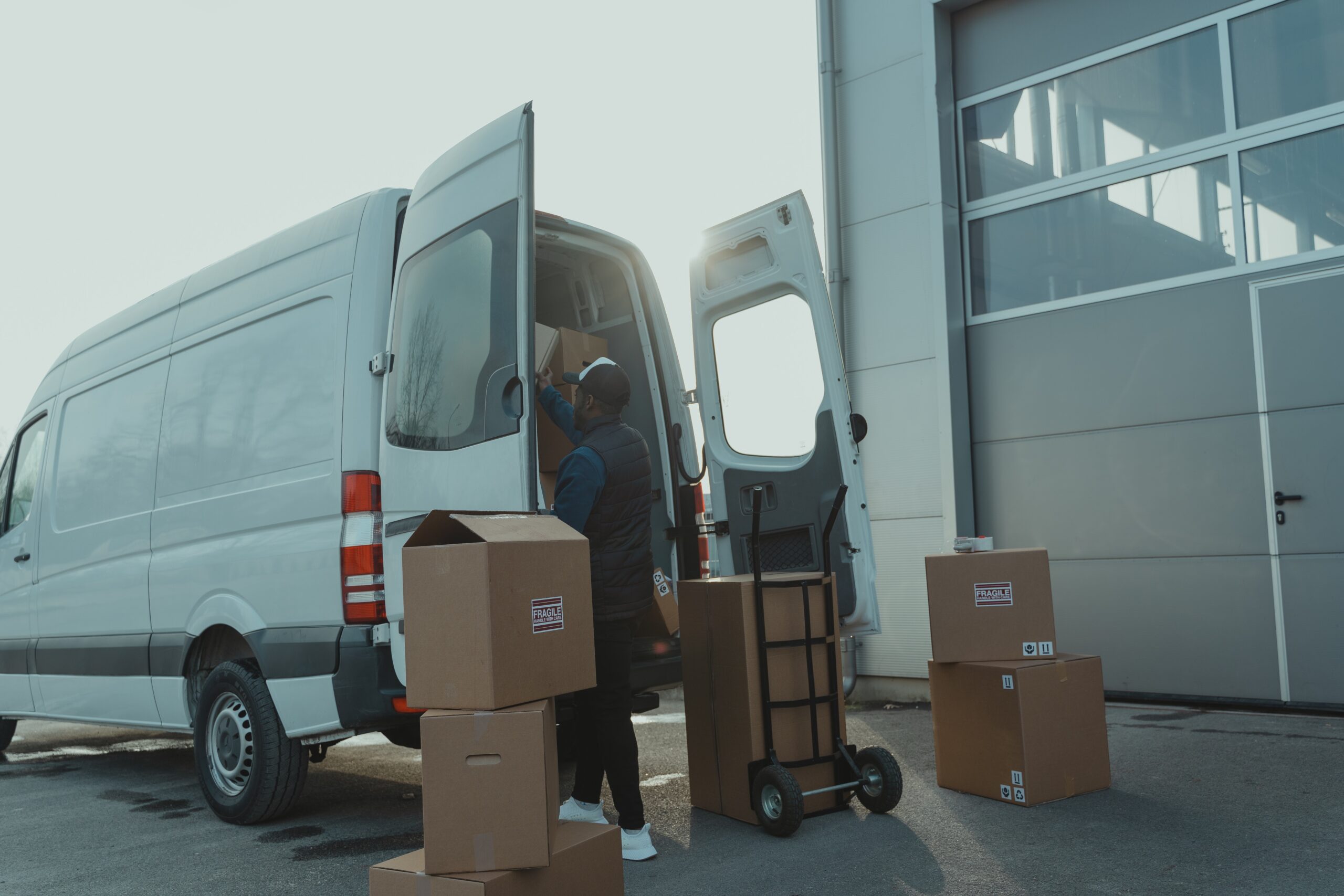 Truck Loading Packages Logistics